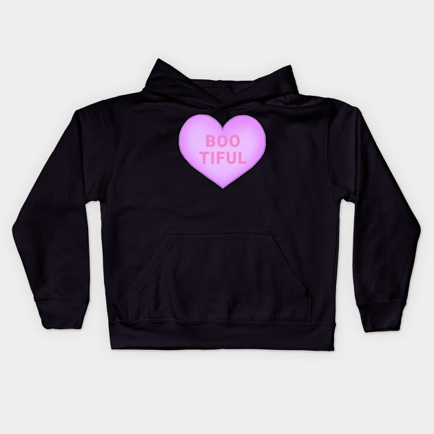 Cute Halloween Conversation Hearts Kids Hoodie by dogbone42